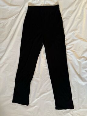Reformation Black Ribbed Jeans Leggings